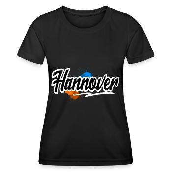 Hanovre - T-shirt sport Femme - noir - Devant - AI Model Female 172 light (172cm)