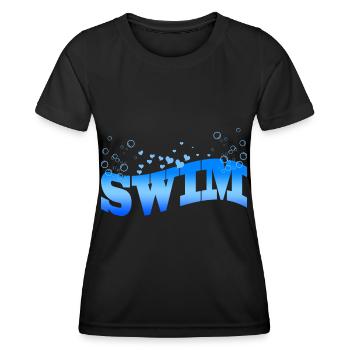 Nager - T-shirt sport Femme - noir - Devant - AI Model Female 172 light (172cm)