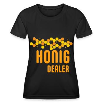 Beekeeper - Honey Dealer - Beekeeping Bees - Women's Functional T-Shirt - black - Front - AI Model Female 172 light (172cm)