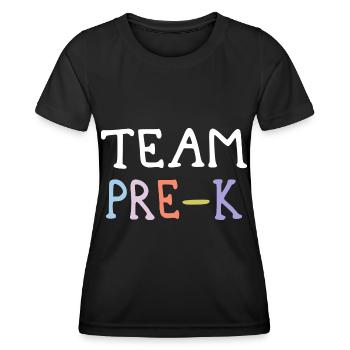 Team Pre-K Daycare Kindergarten Preschool Teacher - Frauen Funktions-T-Shirt - Schwarz - Vorne - AI Model Female 172 light (172cm)