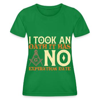 Freimaurer Winkel & Zirkel FREEMASON Prince Hall - Frauen Funktions-T-Shirt - Kelly Green - Vorne - AI Model Female 172 dark (172cm)