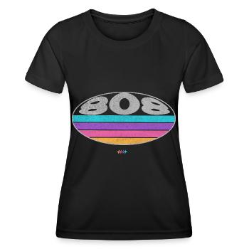 808 Boîte à rythmes SYNTHÉTISEUR analogique - T-shirt sport Femme - noir - Devant - AI Model Female 172 light (172cm)