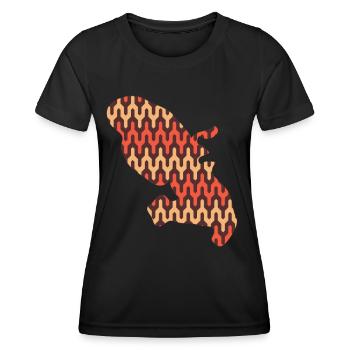 Martinique - T-shirt sport Femme - noir - Devant - AI Model Female 172 light (172cm)