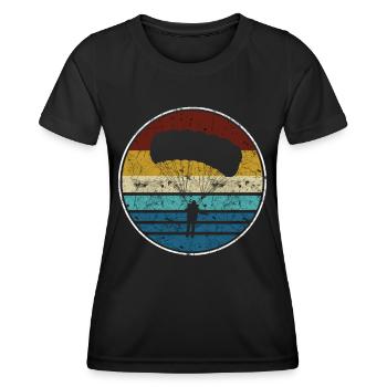 parachute - Women's Functional T-Shirt - black - Front - AI Model Female 172 light (172cm)