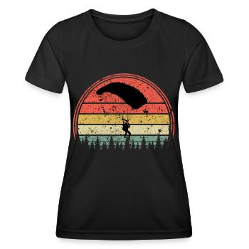 parachute - Women's Functional T-Shirt - black - Front - AI Model Female 172 light (172cm)