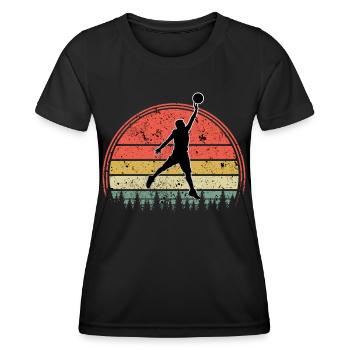 Basketteur - Basket - BBall - Basket Ball - T-shirt sport Femme - noir - Devant - AI Model Female 172 light (172cm)