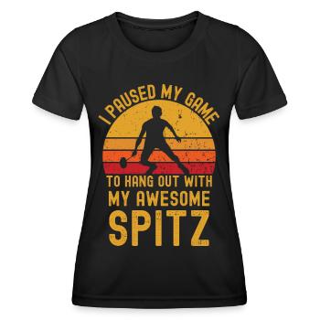 Badminton und Spitz - Frauen Funktions-T-Shirt - Schwarz - Vorne - AI Model Female 172 light (172cm)