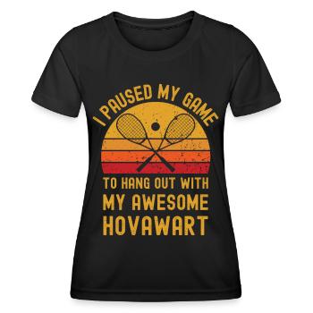 Squash und Hovawart - Frauen Funktions-T-Shirt - Schwarz - Vorne - AI Model Female 172 light (172cm)