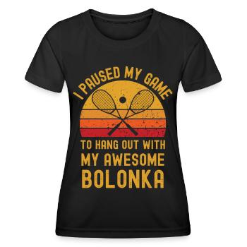 Squash und Bolonka - Frauen Funktions-T-Shirt - Schwarz - Vorne - AI Model Female 172 light (172cm)