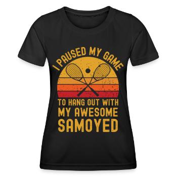 Squash und Samojede - Frauen Funktions-T-Shirt - Schwarz - Vorne - AI Model Female 172 light (172cm)
