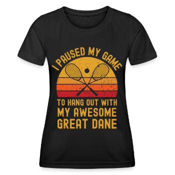 Squash and Great Dane - Women's Functional T-Shirt - black - Front - AI Model Female 172 light (172cm)