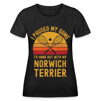Squash and Norwich Terrier - Women's Functional T-Shirt - black - Front - AI Model Female 172 light (172cm)
