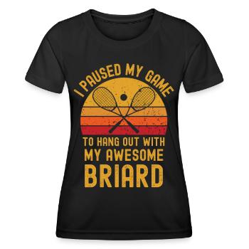 Squash and Briard - Women's Functional T-Shirt - black - Front - AI Model Female 172 light (172cm)