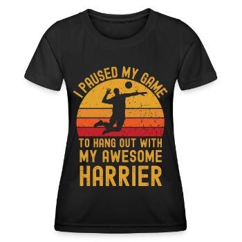 Volleyball und Harrier - Frauen Funktions-T-Shirt - Schwarz - Vorne - AI Model Female 172 light (172cm)