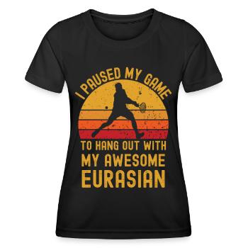 Tennis and Eurasians - Women's Functional T-Shirt - black - Front - AI Model Female 172 light (172cm)