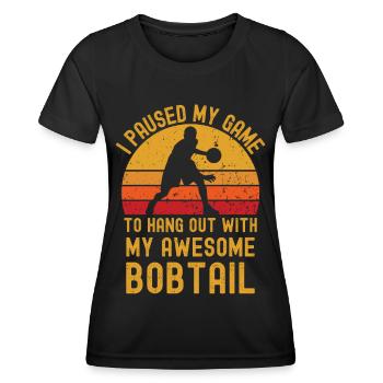Basketball and Bobtail - Women's Functional T-Shirt - black - Front - AI Model Female 172 light (172cm)
