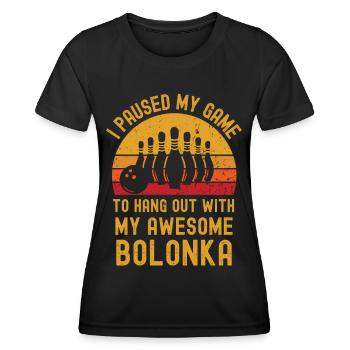 Bowling und Bolonka - Frauen Funktions-T-Shirt - Schwarz - Vorne - AI Model Female 172 light (172cm)