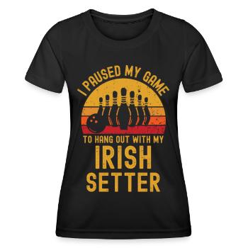 Bowling and Irish-Setter - Women's Functional T-Shirt - black - Front - AI Model Female 172 light (172cm)