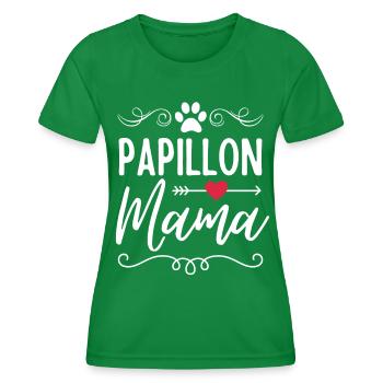 Papillon Mama - Frauen Funktions-T-Shirt - Kelly Green - Vorne - AI Model Female 172 dark (172cm)