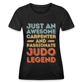 Zimmermann Judo retro - Women's Functional T-Shirt - black - Front - AI Model Female 172 light (172cm)