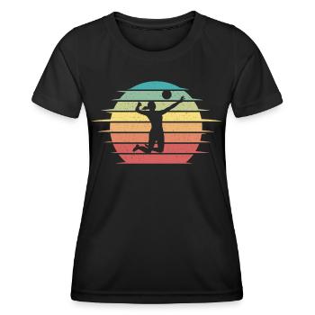 Volleyball Player Volleyball Player Girls Volleyball - Women's Functional T-Shirt - black - Front - AI Model Female 172 light (172cm)