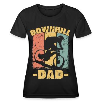 Biking dad retro - Women's Functional T-Shirt - black - Front - AI Model Female 172 light (172cm)