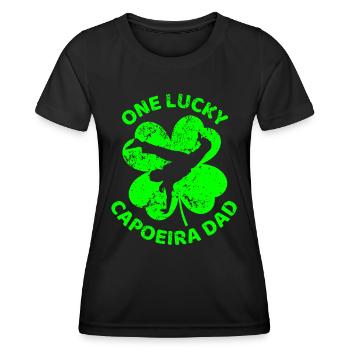 Trèfle de la Saint-Patrick de la Capoeira - T-shirt sport Femme - noir - Devant - AI Model Female 172 light (172cm)