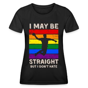 Handball LGBT Rights - Women's Functional T-Shirt - black - Front - AI Model Female 172 light (172cm)