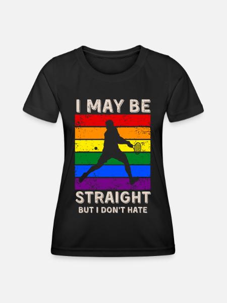 Tennis LGBT Rights - Women's Functional T-Shirt - black