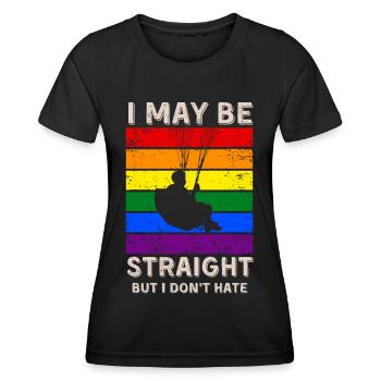 Paragliding LGBT Rights - Women's Functional T-Shirt - black - Front - AI Model Female 172 light (172cm)