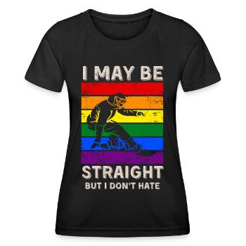 Snowboarding LGBT Rights - Women's Functional T-Shirt - black - Front - AI Model Female 172 light (172cm)