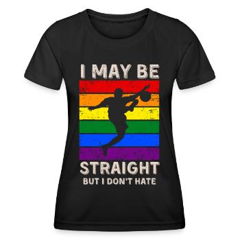 Fußball LGBT-Rechte - Frauen Funktions-T-Shirt - Schwarz - Vorne - AI Model Female 172 light (172cm)