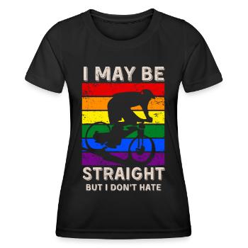 Biking LGBT Rights - Women's Functional T-Shirt - black - Front - AI Model Female 172 light (172cm)