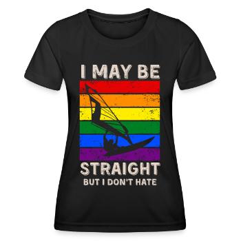 Windsurfing LGBT Rights - Women's Functional T-Shirt - black - Front - AI Model Female 172 light (172cm)