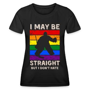 Eishockey LGBT-Rechte - Frauen Funktions-T-Shirt - Schwarz - Vorne - AI Model Female 172 light (172cm)