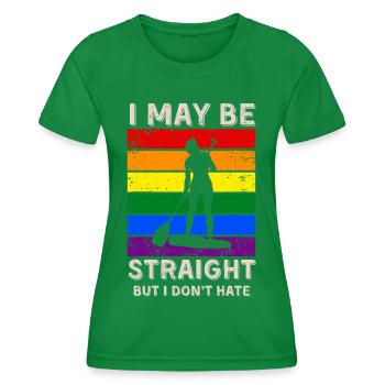 Paddleboard LGBT Rechte - Frauen Funktions-T-Shirt - Kelly Green - Vorne - AI Model Female 172 dark (172cm)