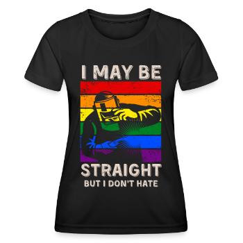 Schweißen LGBT-Rechte - Frauen Funktions-T-Shirt - Schwarz - Vorne - AI Model Female 172 light (172cm)