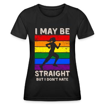 Running LGBT Rights - Women's Functional T-Shirt - black - Front - AI Model Female 172 light (172cm)