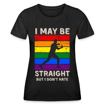 Badminton LGBT Rights - Women's Functional T-Shirt - black - Front - AI Model Female 172 light (172cm)