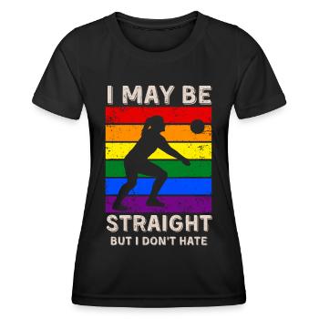Volleyball LGBT Rights - Women's Functional T-Shirt - black - Front - AI Model Female 172 light (172cm)
