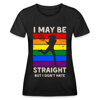 Tennis LGBT Rights - Women's Functional T-Shirt - black - Front - AI Model Female 172 light (172cm)