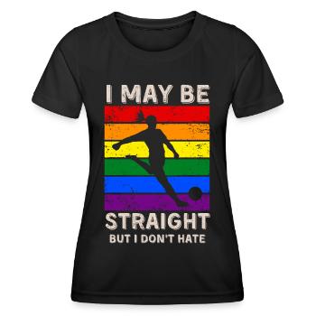 Droits LGBT du football - T-shirt sport Femme - noir - Devant - AI Model Female 172 light (172cm)