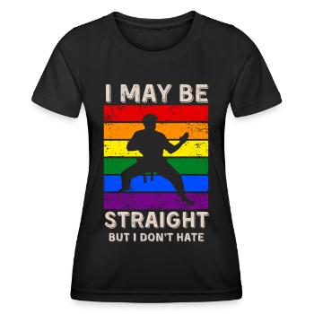 Karaté Droits LGBT - T-shirt sport Femme - noir - Devant - AI Model Female 172 light (172cm)