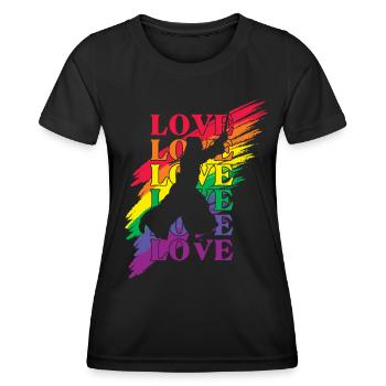 Kendo LGBT Pride - Women's Functional T-Shirt - black - Front - AI Model Female 172 light (172cm)