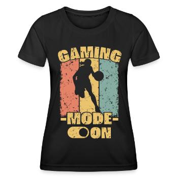 Basketball féminin rétro - T-shirt sport Femme - noir - Devant - AI Model Female 172 light (172cm)