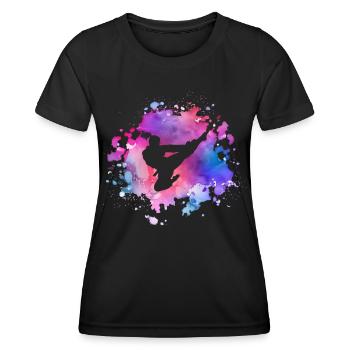 Women Taekwondo Girl - Women's Functional T-Shirt - black - Front - AI Model Female 172 light (172cm)