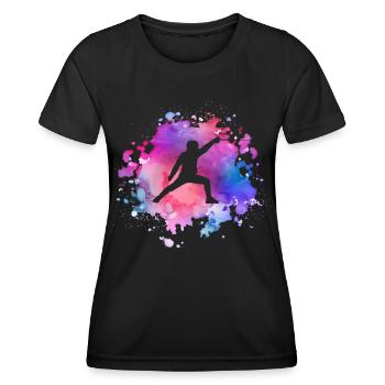 Frauen Fechten Mädchen - Frauen Funktions-T-Shirt - Schwarz - Vorne - AI Model Female 172 light (172cm)