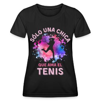 Women's Tennis Girl - Women's Functional T-Shirt - black - Front - AI Model Female 172 light (172cm)