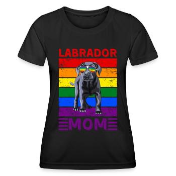Labrador Mom LGBTQ - Women's Functional T-Shirt - black - Front - AI Model Female 172 light (172cm)