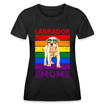 Labrador Mom LGBTQ - Women's Functional T-Shirt - black - Front - AI Model Female 172 light (172cm)